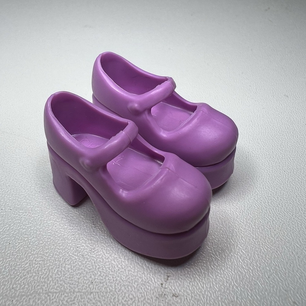 Barbie‎ Fashion Avenue Shoes Purple Clunky Mary Jane Heels